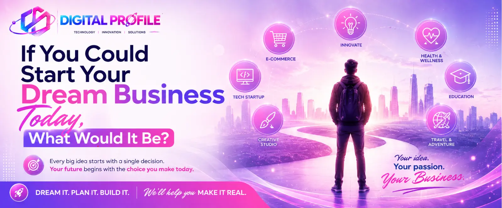 Digital starting a business helping modern businesses improve operations, technology, and productivity